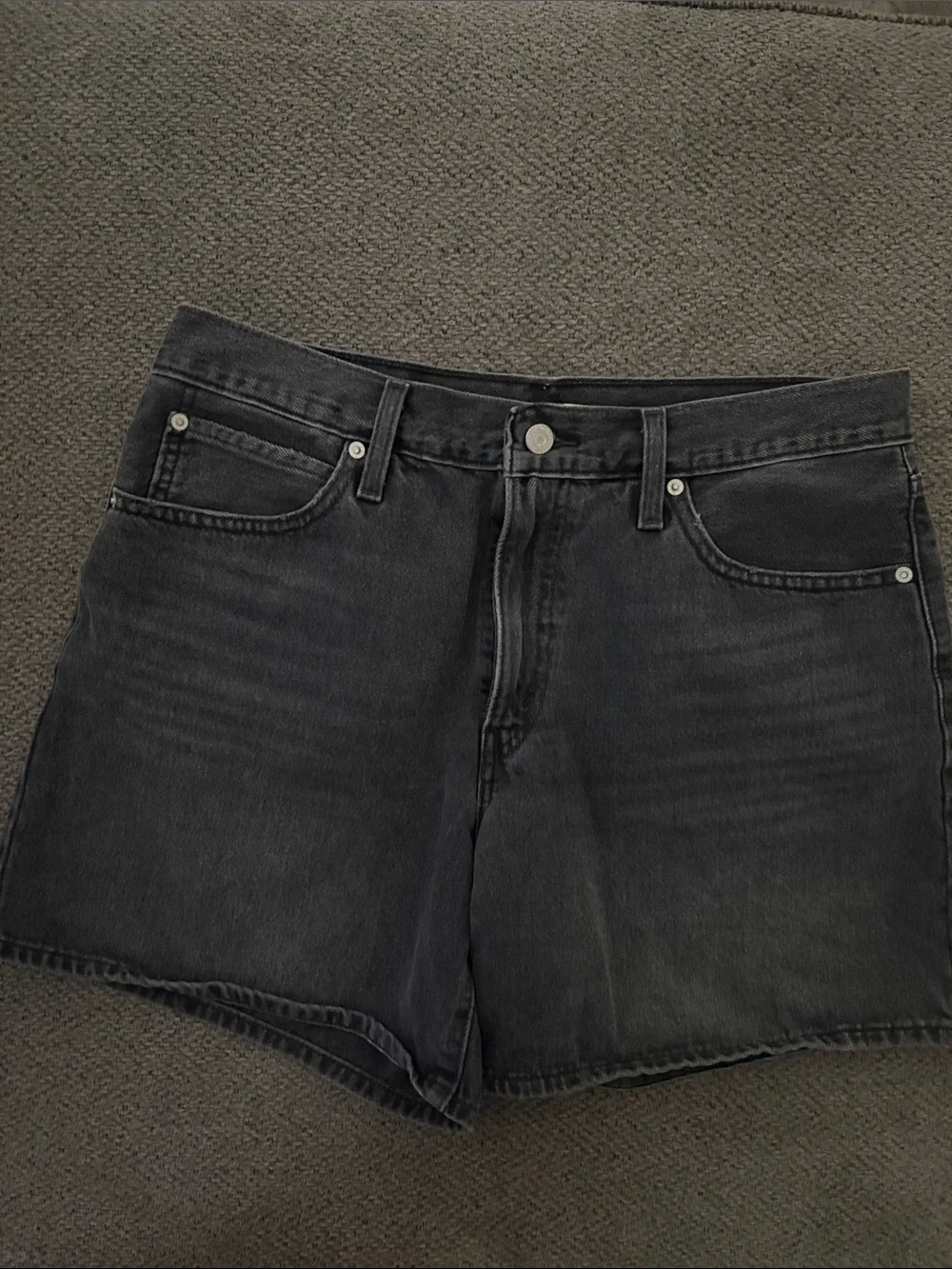 Levi's Black 94 Baggy Mid-Rise Denim Shorts